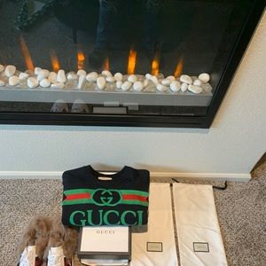 Embroidered Gucci Crewneck